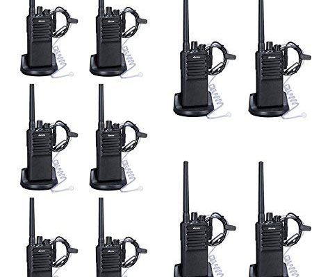 Walkie Talkies Voice Scrambler（10packs） with Earpiece for Adults Outdoor CS Hiking Hunting Travelling Long Distance 2 Way Radios by Luiton Review