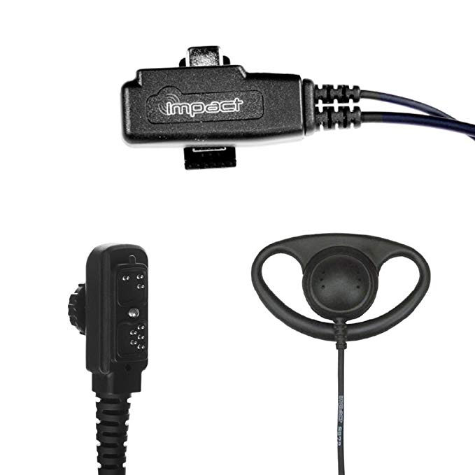 Impact 1-Wire Earpiece with D-Ring for Hytera PD702 PD752 PD782 Radios