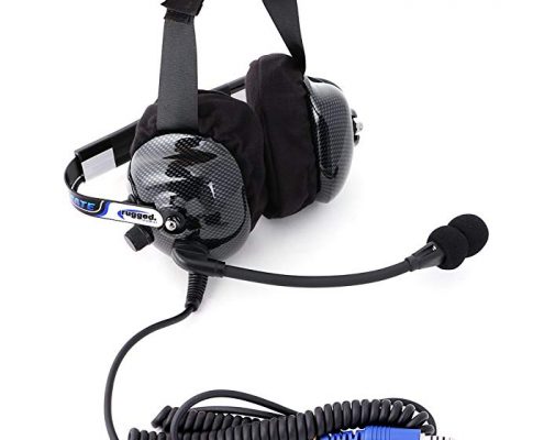 Rugged Radios H42-ULT Carbon Fiber Behind the Head Ultimate Headset with Gel Ear Seals, Cloth Ear Covers and Dynamic Noise Cancelling Microphone Review