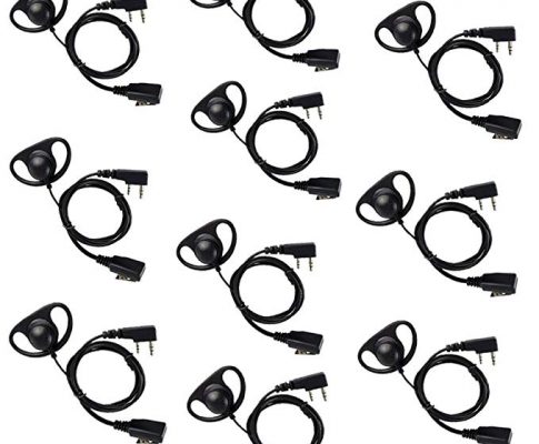 KENMAX 2 Pin PTT MIC Earhook Earpiece for 2-Way Radio KENWOOD PUXING TYT BAOFENG UV5R 888S Review