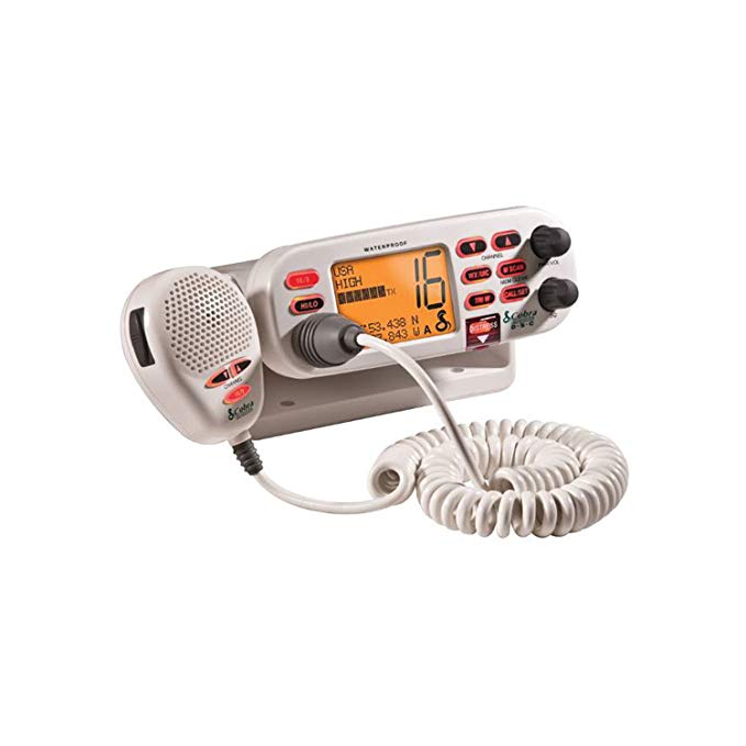 Cobra MR F75-D Fixed Mount Class D VHF Radio - White