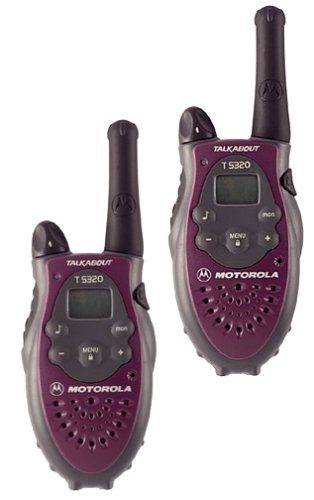 Motorola TalkAbout T5320 (AA) 2-Mile 14-Channel FRS Two-Way Radio (Napa Burgundy) (Pair)