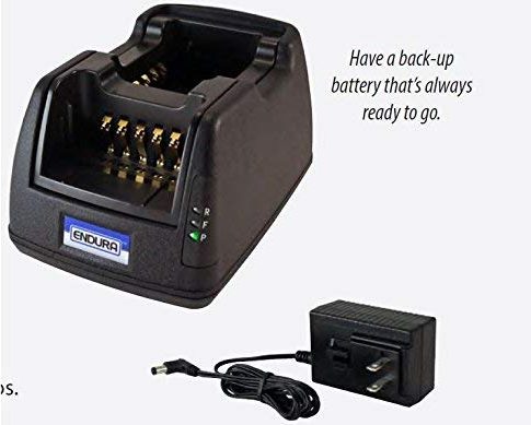 Endura Multi-Chemistry Li-Ion / Li-Po / NiCD / NIMH 2-Bay Radio Battery Charger for Motorola Radios, 120 VAC, 12V/24V DC operation with Optional DC Kit, (Not Included) Works with Motorola Models: APX6000 / APX6000XE / APX7000 / APX7000XE Review