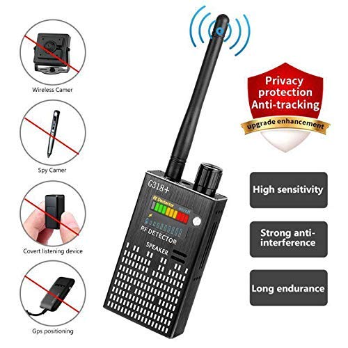 CaGuan Anti-Spy Wireless RF Signal Detector Set [2018 Latest Upgrade] Bug GPS Camera Signal Detector，for Hidden Camera GSM Listening Device GPS Radar Radio Scanner Wireless Signal Device Finder