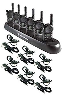 6 Pack of Motorola CLS1410 Walkie Talkie Radios with Headsets & 6-Bank Charger Review