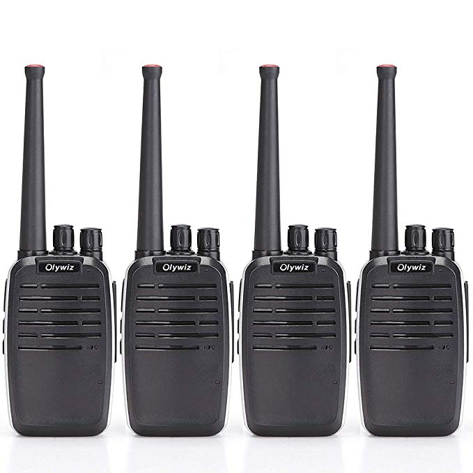 Walkie Talkies Two Way Radio Olywiz HTD819 Long Range Rechargeable Battery 16CH UHF 406-470MHz Mini Portable Outdoor 4 Pack