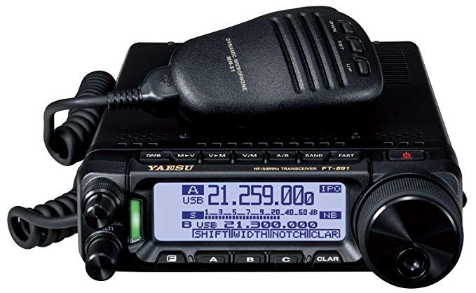 Yaesu Original FT-891 HF/50 MHz All Mode Analog Ultra Compact Mobile / Base Transceiver - 100 Watts - 3 Year Warranty