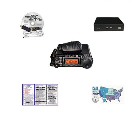 Yaesu FT-857D Radio -ADMS-4B Programming Software/Cable – LDG YT-100 Tuner – Nifty Guide – Ham Guides ™ Pocket Reference Card Bundle! Review