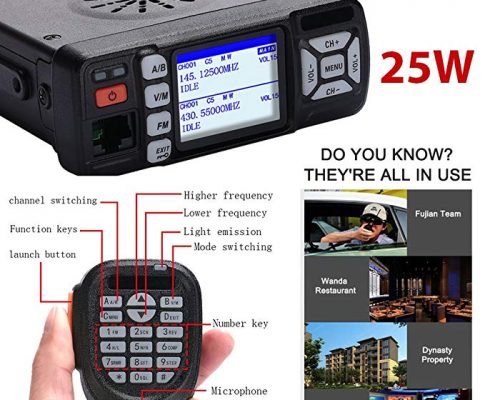 Sedeta MINI Baojie BJ-218 Mobile Radio 136-174Mhz/400/480MHz Dual Band Mobile Transceiver Car walkie talkie+3 pices of Accessories Review