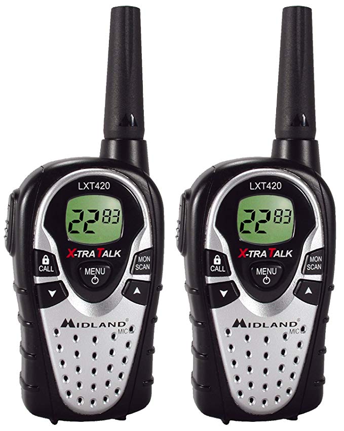 Midland LXT420 16-Channel 22-Channel FRS/GMRS Two-Way Radio (Pair)