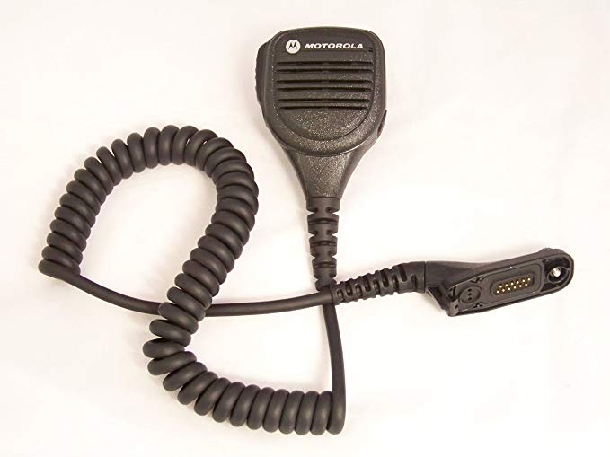 Motorola Original PMMN4025 PMMN4025A IMPRES Remote Speaker Microphone w/ 3.5mm Audio Jack for MotoTurbo XPR6300, XPR6350, XPR6380, XPR6500, XPR6550, XPR6580