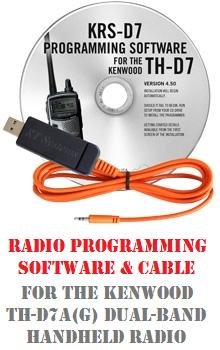 Kenwood TH-D7A/E/G Handheld Dual-Band Two-Way Radio Programming Software & Cable Kit