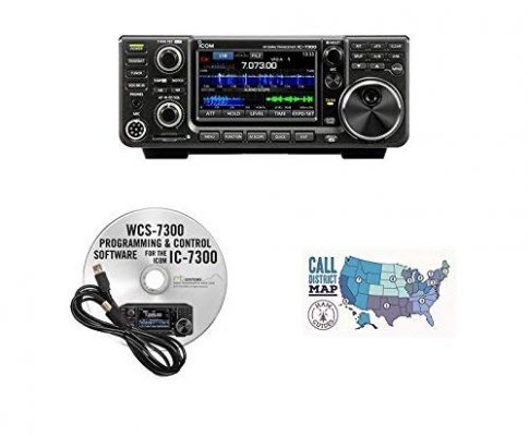 Icom IC-7300 HF/50MHz 100W Base Transceiver with RT Systems Programming Software and Cable and Ham Guides TM Quick Reference Card Bundle!! Review