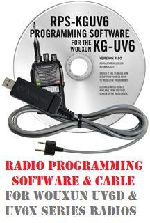 Wouxun KG-UV6D & KG-UV6X Series Two-Way Radio Programming Software & Cable Kit