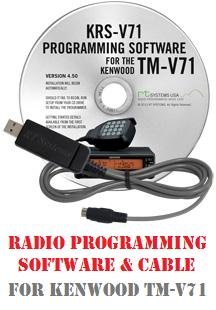 Kenwood TM-V71A Dual-Band Mobile Two-Way Radio Programming Software & Cable Kit