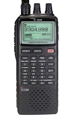 Icom IC-R20 Sport-06 Wideband Radio Scanner - Dual Watch