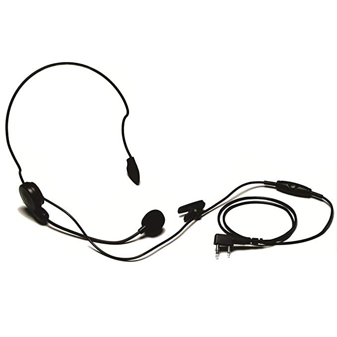 Kenwood Behind-the-neck Headset with Boom Mic for Two-Way Radios
