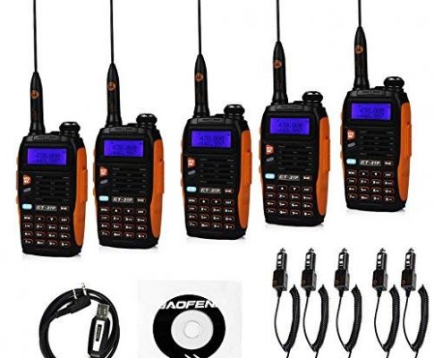 5 Pack Baofeng Pofung GT-3TP Mark-III Tri-Power 8/4/1W Two-Way Radio Transceiver, Dual Band 136-174/400-520 MHz True 8W High Power Two-Way Radio, with 23CM High Gain Antenna, Upgraded Chip + 1 Programming Cable Included Review