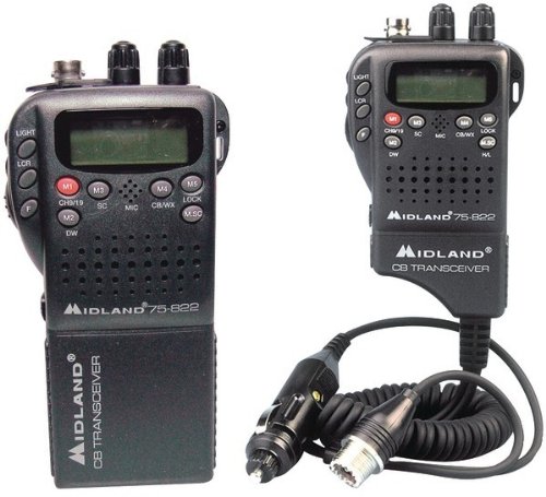 Midland - Handheld 40-Channel Cb Radio With Weather/All-Hazard Monitor & Mobile Adapter * Midland - Handheld 40-Channel Cb Radio With Weather/All-Hazard Monitor & Mobile Adapter 4W Of Power Over All