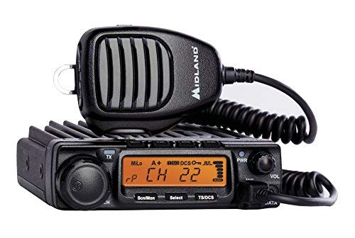 Midland - MXT400, 40 Watt GMRS MicroMobile Two-Way Radio - Up to 65 Mile Range Walkie Talkie, 8 Repeater Channels, 142 Privacy Codes (Single Pack) (Black)
