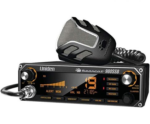 1 – CB Radio with SSB, 7-color backlighting, Noise-canceling microphone, BEARCAT 980SSB Review