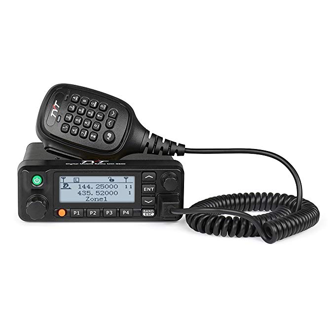 Radioddity x TYT MD-9600 Dual Band DMR Mobile Car Truck Transceiver, 136-174/400-480MHz 3000 Channels 50W VHF/45W UHF/25W Amateur Ham Radio with Programming Cable