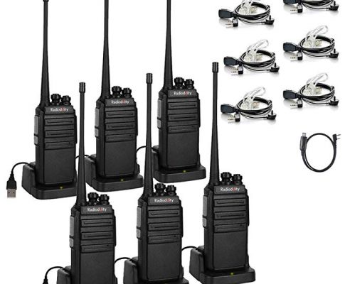 Radioddity GA-2S Long Range Walkie Talkies UHF Two Way Radio for Hunting/Fishing/Camping/Security with Micro USB Charging + Air Acoustic Earpiece with Mic + 1 Programming Cable (6 Pack) Review