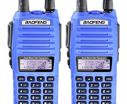 2PCS BaoFeng UV-82 UV82 5W Dual Band VHF/UHF Analog Portable Two-Way Radio Blue Review
