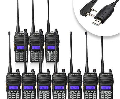 Baofeng 10PCS UV-5X Mate Handheld Two-way radio VHF136-174MHz UHF400-520MHz Dual Display Standby Transceiver Walkie Talkie with Tokmate Programming Cable Review
