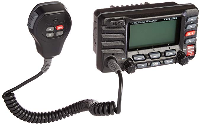Standard Horizon GX1700B Standard Explorer GPS VHF Marine Radio - Black