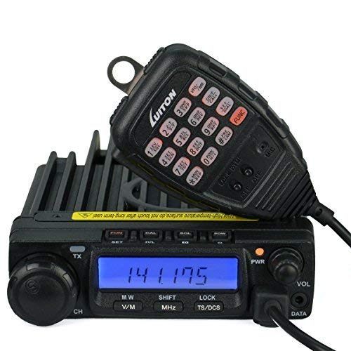 LUITON LT-590 VHF 60W/25W/10W Two-Way Radio Base Mobile Transceiver Amateur Ham Radio with Free Programming Cable(Black)