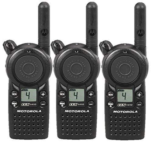 3 Pack of Motorola CLS1410 Two way Radio Walkie Talkies (UHF)