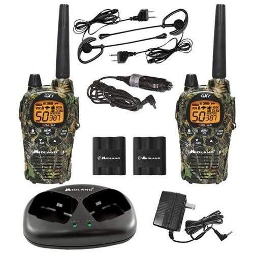 MIDLAND GXT1050VP4 TWO 2 WAY RADIO WALKIE TALKIE 36 MILE FRS/GMRS PAIR CAMO NEW
