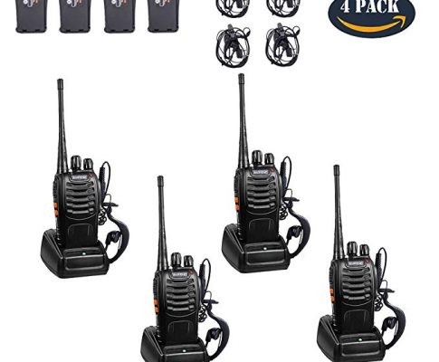 Walkie Talkies Rechargeable Long Range for Adults, UHF FRS/GMRS Two Way Radio Work in Voice Control and Alarm with Earpiece 16 Channels Li-ion Battery and Charger(Pack of 4) Review