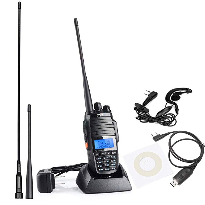 TH-UV8000D Ultra-high Output Power 10W Long Range Walkie Talkies, with Cross-Band Repeater Function Dual Band Dual Display Dual Standby Two Way Radio, with USB Programming Cable and 2 Antennas
