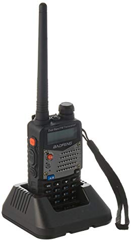 BaoFeng UV-5RA Dual Band Two Way Radio Ham handheld Walkie Talkie UHF/VHF 136-174/400-480Mhz with 128 Channels (Black)